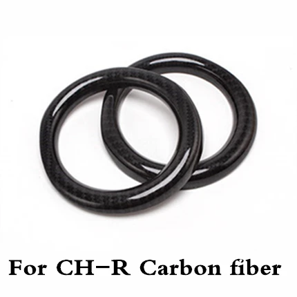 For Toyota C-HR CHR 2016 2017 2018 2019 2020 Car Front Fog Light Frame Trim Light Eyebrow Front Head Fog Light Lamp Cover For CHR Carbon fiber