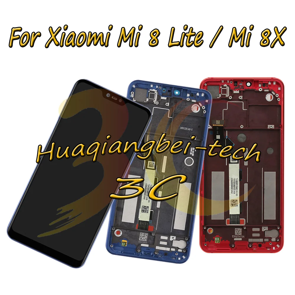 

6.26'' New For Xiaomi Mi 8 Lite / Mi 8 Youth / Mi 8X Full LCD DIsplay +Touch Screen Digitizer Assembly +Frame Cover 100% Tested