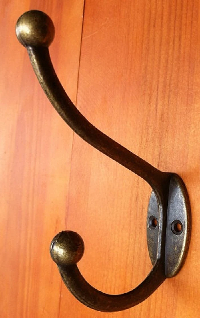 115*73mm zinc alloy coat hooks key bag hanger vintage retro clothes Robe Hooks / Antique Bronze