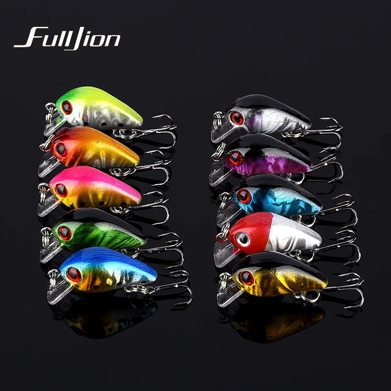 Fulljion Crank рыболовные приманки воблер для Fly Pesca с 10 # Крючки снасти маленькие