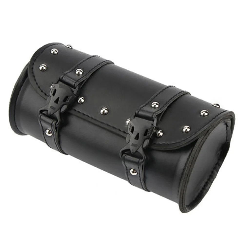 

Large Capacity Tool Storage Sided Buckled Saddle Bag Universal Hanging Tail Wear Resistant Practical Motorcycle PU Leather