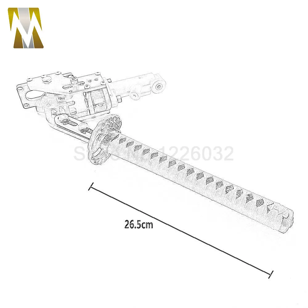 265 мм Фирменная Новинка JDM дрейфующих гидравлический ручной тормоз самурая меч с рукояткой красный+ черный