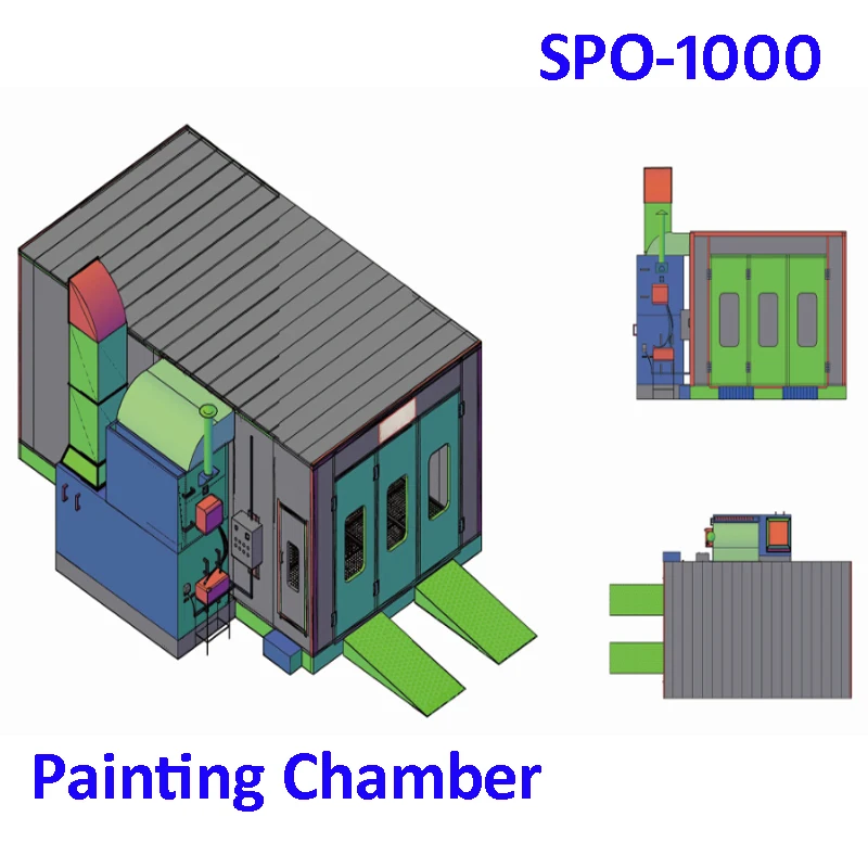SPO-1000 спрей покрасочные камеры cabina де Пинчура выпечки автомобиля стенда