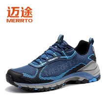 Brand MERRTO Mens Breathable Outdoor Trekking Shoes For Men Mesh Sports Hiking Shoes Sneakers For Men Outventure Senderismo