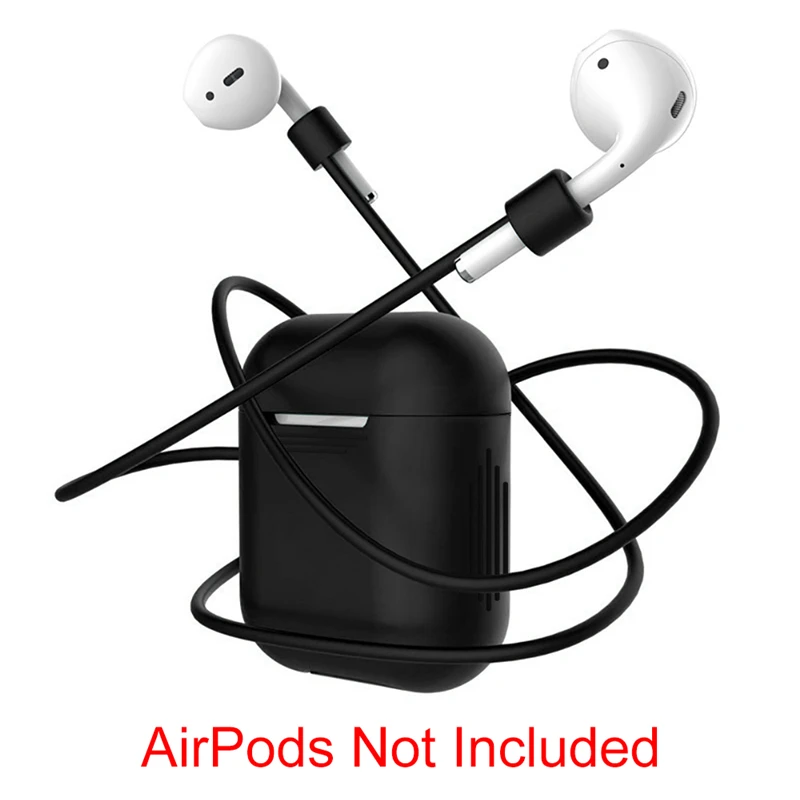 Защитный чехол для Apple Airpods наушники анти потерянный ремень строка веревка для Airpod петли рукава Дело Мягкая силиконовый кабель