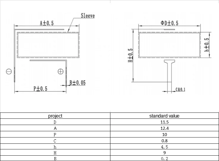 10 шт./лот H стиль супер конденсатор 5,5 V 0.1F 0.22F 0.33F 1F супер фарах конденсатор