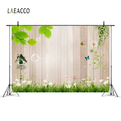 Laeacco деревянная доска Бабочка цветы пузырь Детские фотографии фоны индивидуальные фотографические фонов для фотостудии