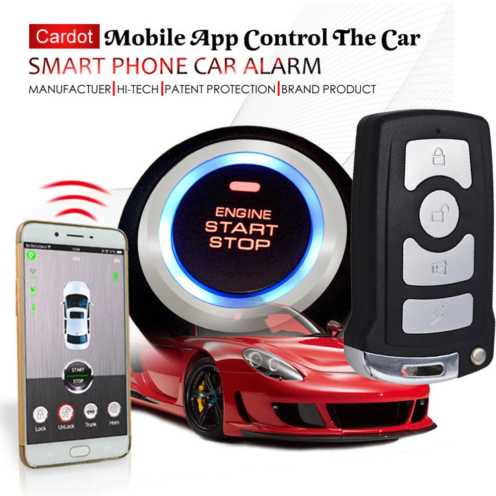 Buy 3G gsm smart key car alarm system with realtime online gps tracking passive