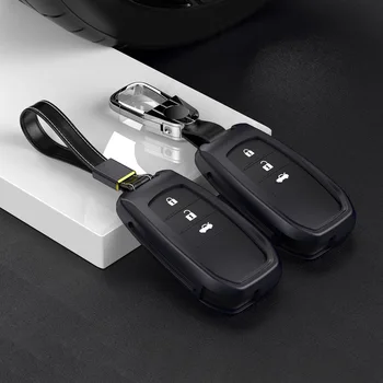 

Car Aluminium Alloy Key Holder Key Fob Cover Case Shell Chain Key Protection for Toyota RAV4 Alphard Corolla Prado Levin