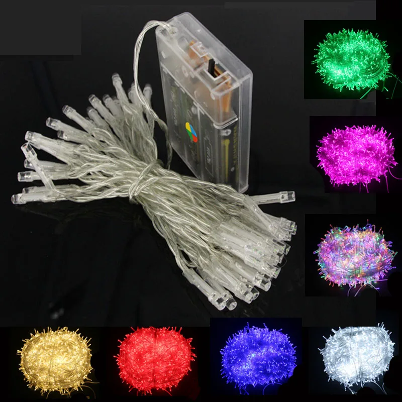 2/5M Fairy LED String light Battery Operated Powered Chain Garland Holiday Lighting Christmas Wedding Indoor Outdoor Decoration