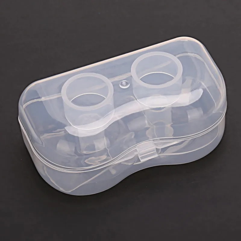 2 шт ультра-тонкие силиконовые накладки для сосков протекторы с чехлом для грудного молока кормления боль средство уменьшения шума M