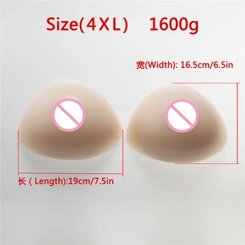 

Crossdresser Fake Silicone Breast Forms 1600g/Pair Artificial False Boobs Breast For Drag Queen Shemale Transgender