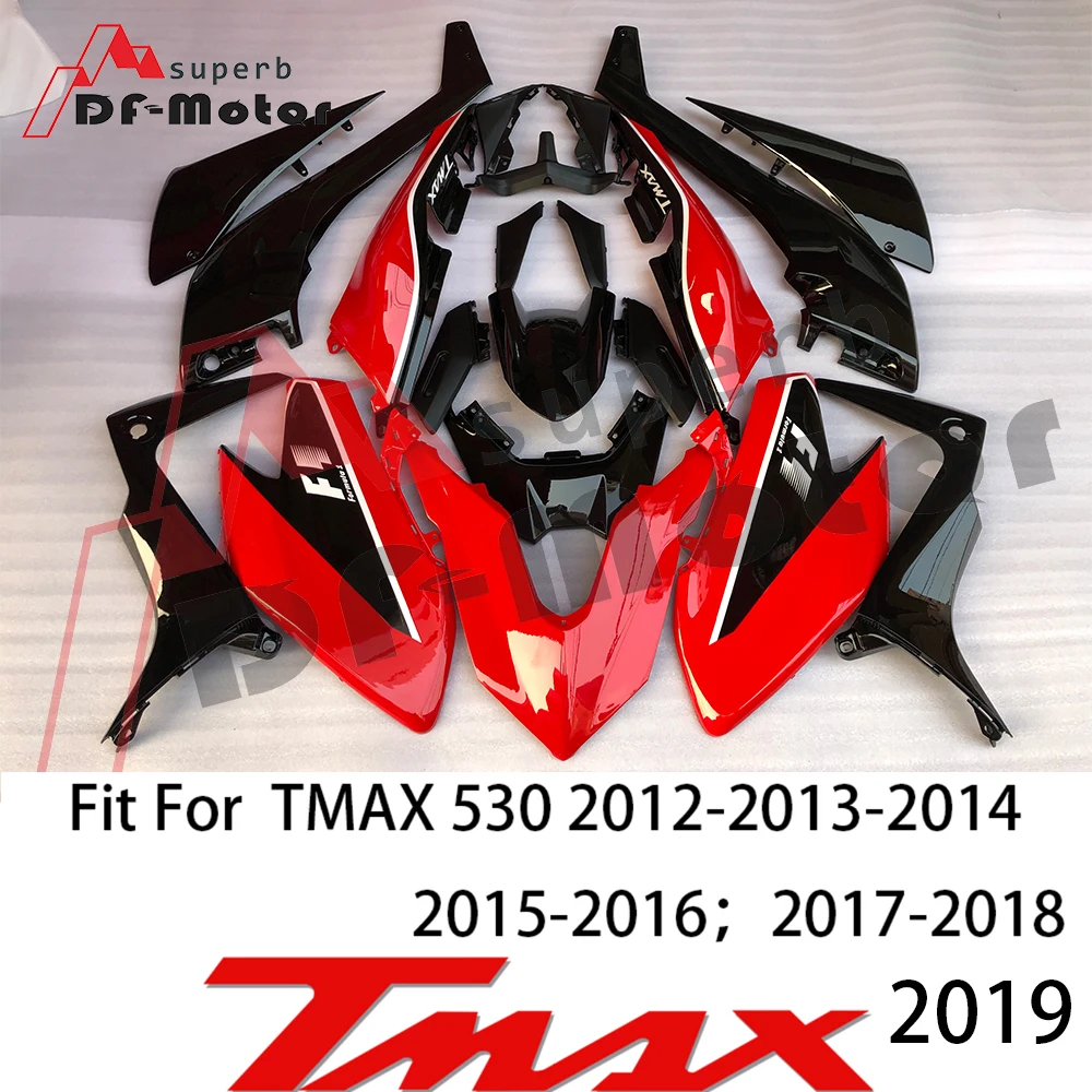 Высокое качество Tmax530 обтекателя Kit Кузов болты для Yamaha Tmax 530 2017 2018 2019 Tmax обтекатель ABS Пластик впрыска красный