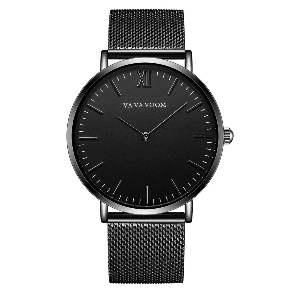 

Simple Watch Men Top Brand Luxury Slim Mesh Stainless Steel Quartz Wrist Watches Mens Casual Waterproof Clock Sport Watch
