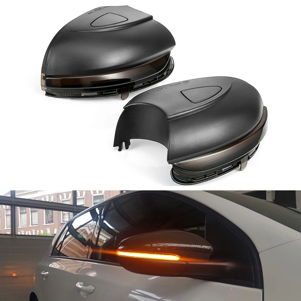  for VW Golf MK6 GTI 6 R line Smoked Dynamic Blinker Side Mirror indicator For VW VI R20 LED Turn Si - 33015976101