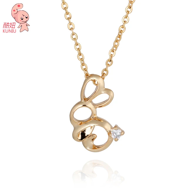 Новое модное ожерелье с красивым кроликом Бесплатная доставка|f pendant|f pendant