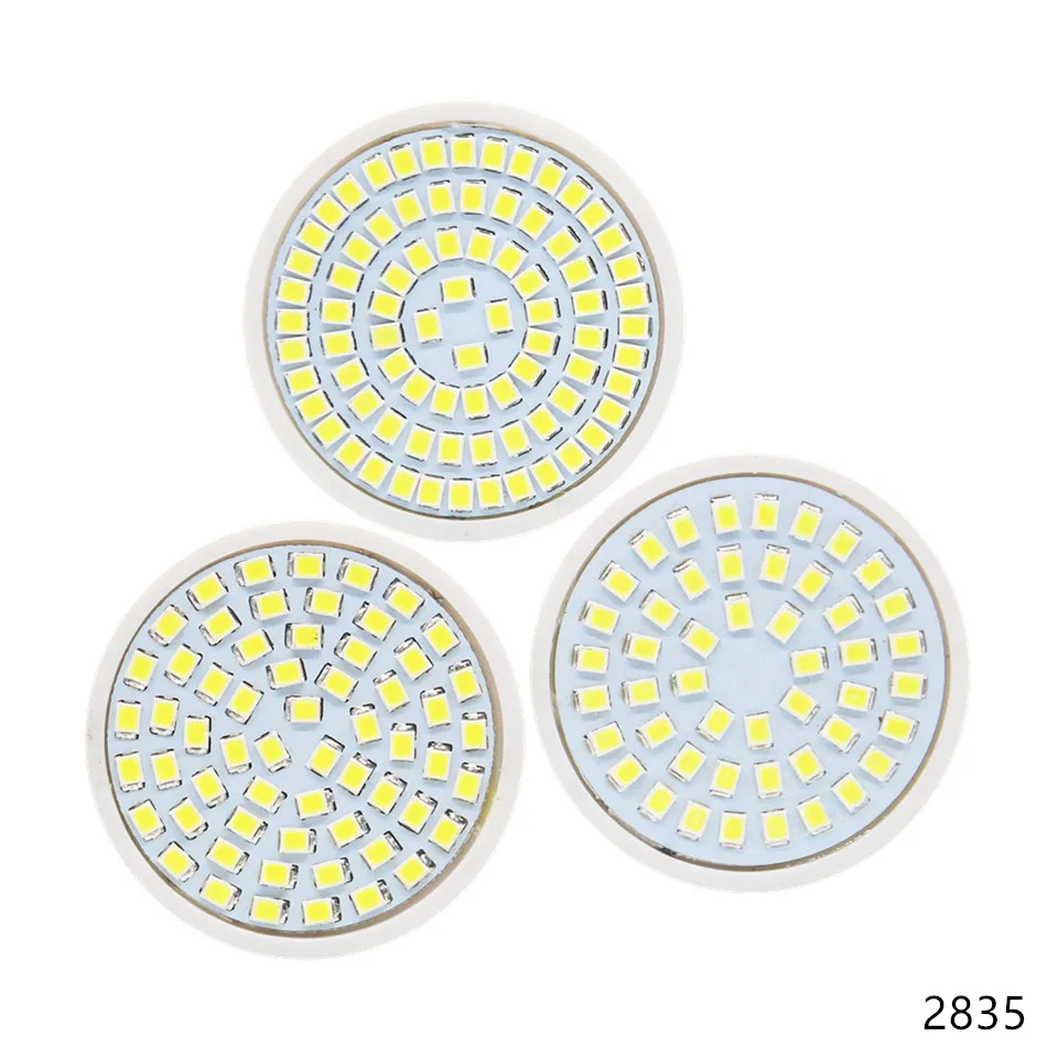 GU10 LED Lamp 220V 2835 Lampada LED Bulbs Spot Light 48LED 60LED 80LED Bombillas LED Spotlight GU 10 Candle Lamparas 10pcs/lot