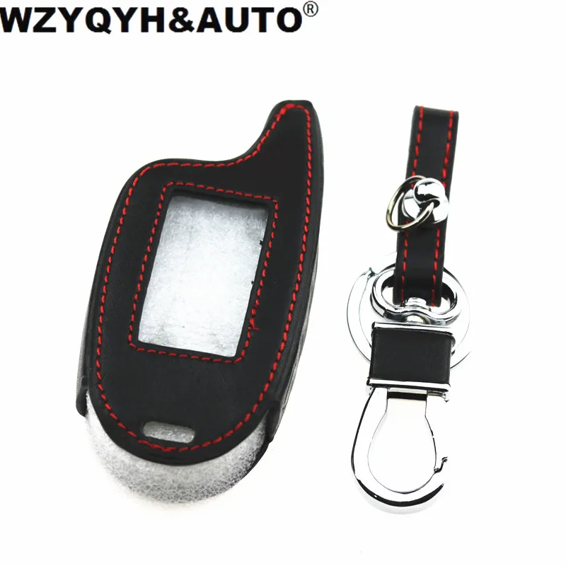

WZYQYH&AUTO Russian Version for Scher-khan Leather case for Magicar 6/7/8/9 LCD Two Way Car Alarm System M6 M7 M8 M9 Cover