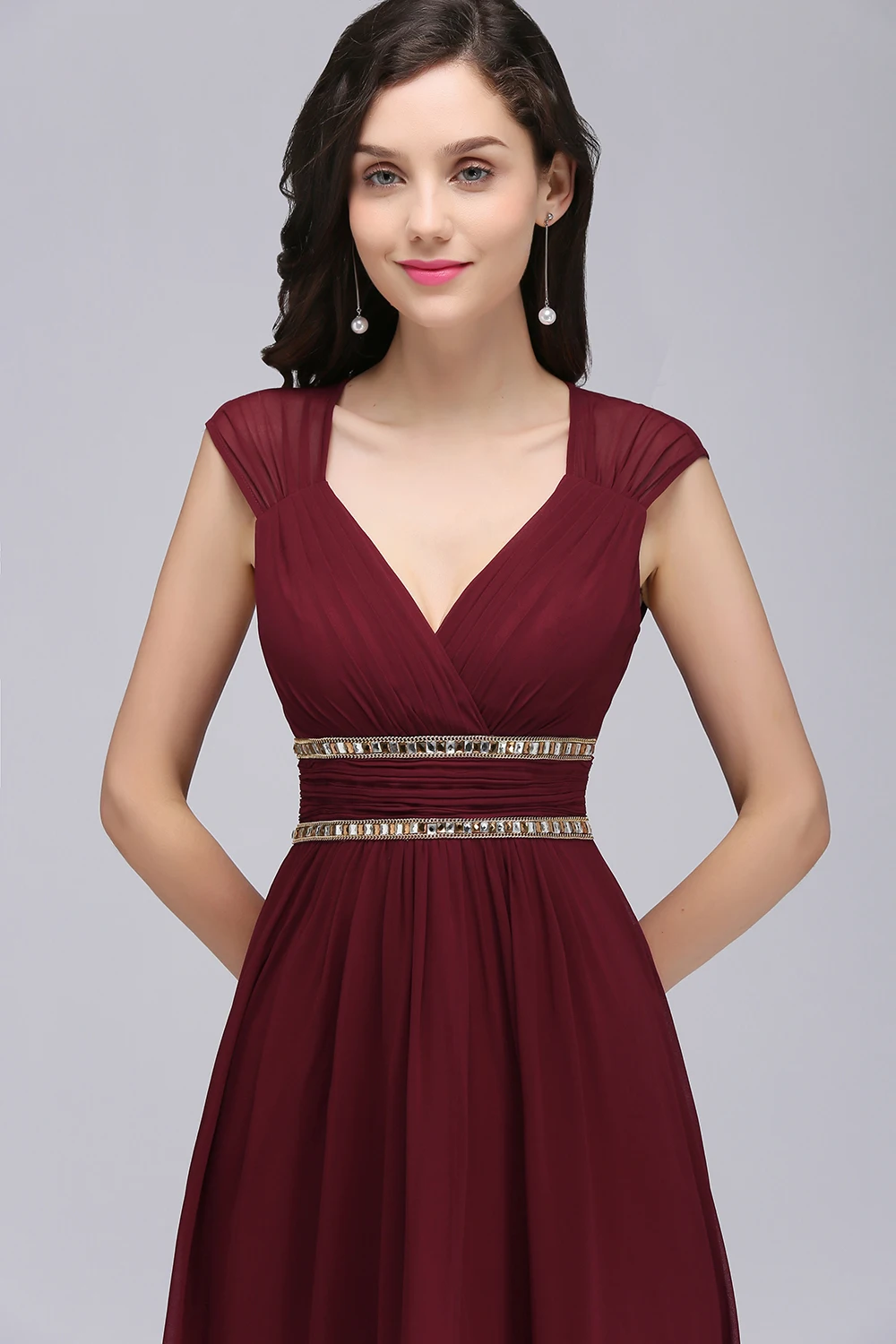 Babyonlinedress украшенная бисером шифоновое платье с открытой спиной Пляжное Платье