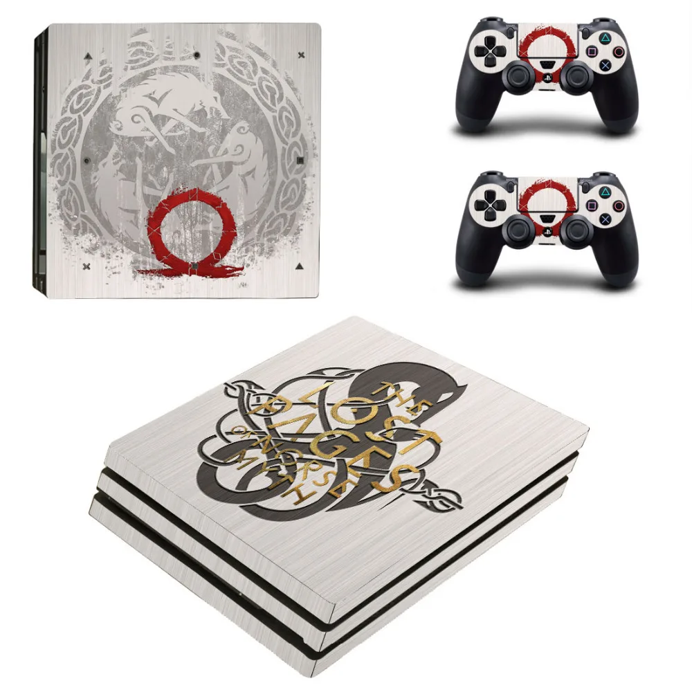Игра God of War 4 PS4 Pro наклейка на кожу для консоли playstation 4 и 2 контроллера PS4 Pro наклейка на кожу виниловая