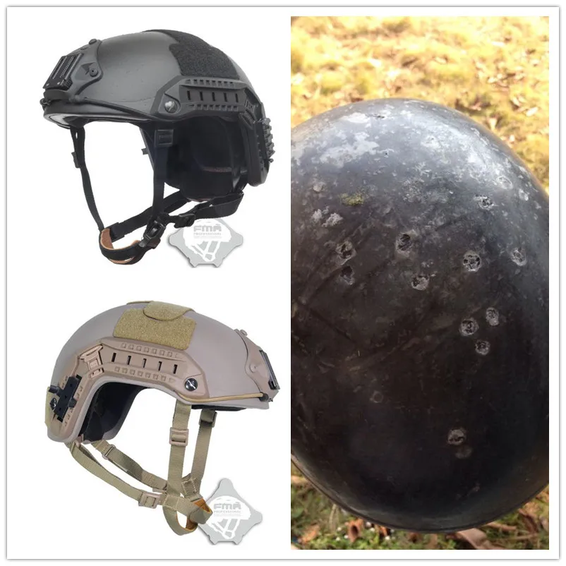 

maritime 1:1 aramid fiber version Helmet 9 mm Ballistic experiment Safety & Survival