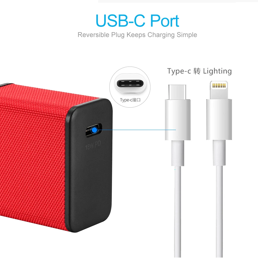 HYASIA usb type C PD зарядное устройство 18 Вт для huawei P20 Быстрая зарядка мобильного телефона для iPhone 8 Xs Max PD адаптер+ samsung Galaxy S9