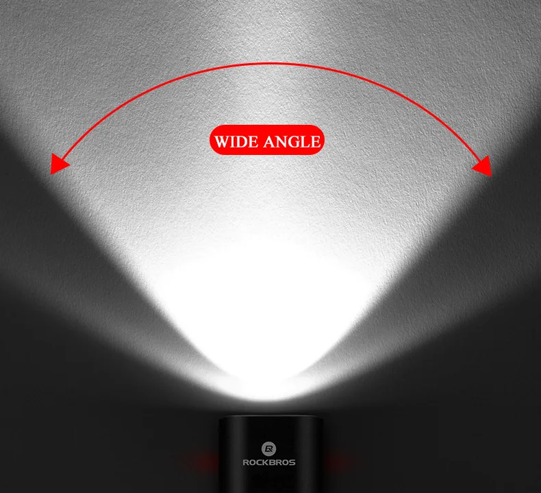 Best ROCKBROS Bicycle Light USB Charge Rainproof Safety Front Lamp Cycling Ultralight Flashlight Outdoor Night-riding Bike Equipment 21