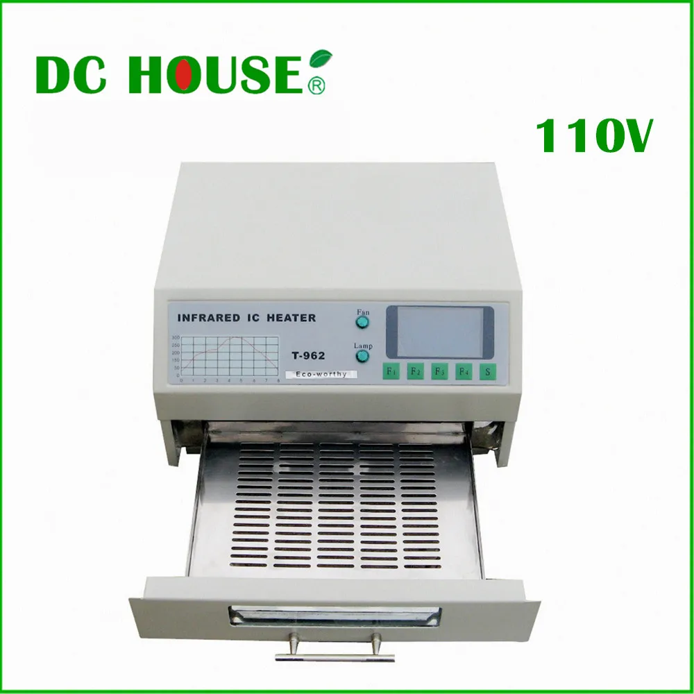 110V T962 Digital Auto Infrared IC Heater Reflow Oven SMD Solder BGA 180*235mm 800W 110V T962 Digital Auto Infrared IC Heater Reflow Oven SMD Solder BGA 180*235mm 800W