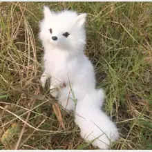 WYZHY моделирование лисы животные из искусственного меха Сад украшения дома реквизит камеры 15x13 см