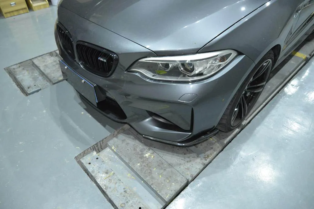 Боковая юбка из углеродного волокна для BMW 2 Serie M2 F87 боковые бампера щитки панели разветвители вентиляционные губы передние бамперные