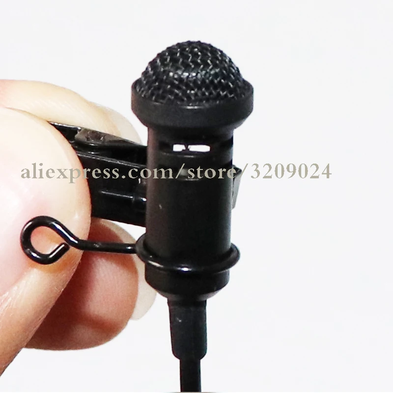 Cena Czarny Mini 3.5mm Jack mikrofon Lavalier spinka do krawata mikrofony mikrofon mikrofon do mówienia wykłady mowy 1.2m długi kabel
