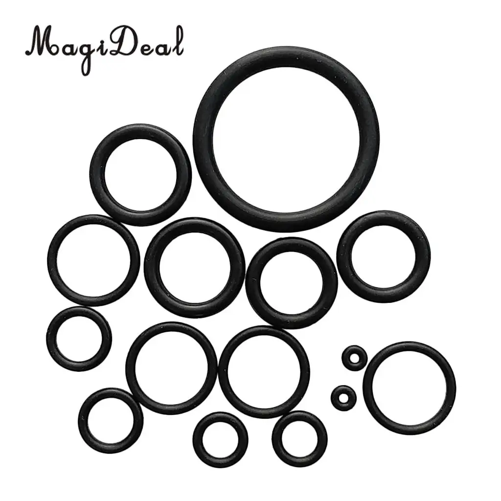 MagiDeal 15Pcs Diver BCD Hose Tank O-Ring for Scuba Diving Snorkeling Gear Equipment