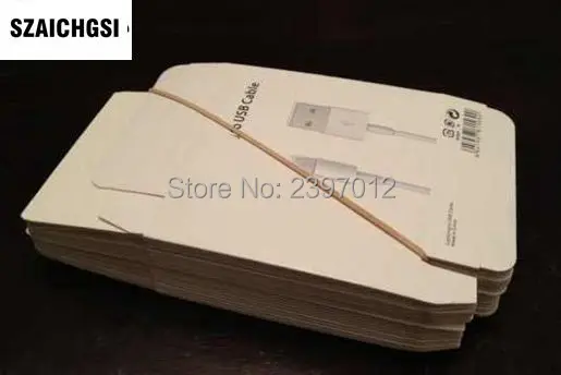 SZAICHGSI Розничная упаковка для 8 контактного USB зарядного кабеля Шнур IOS 10 9 3 iPhone 7 6 plus