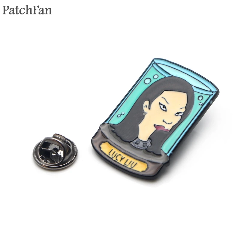 Patchfan Futurama цинковый галстук мультфильм забавные шпильки рюкзак одежда броши для мужчин и женщин шляпа Декоративные значки медали A1523