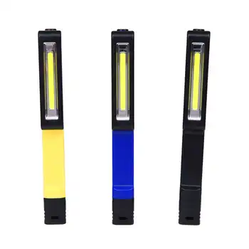 

Super Bright Pocket Pen Torch Magnetic Inspection Lamp Flashlight Light Foldable powerful led flashlight laser pointer #4S10