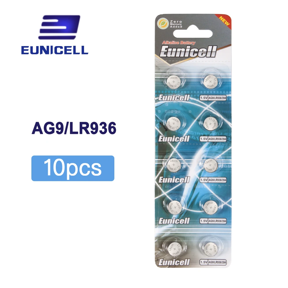 

10pcs AG9 394 SR936SW LR936 SR936 194 LR45 L936 1.55V Alkaline Button Cell Coin Battery batteries for Watch