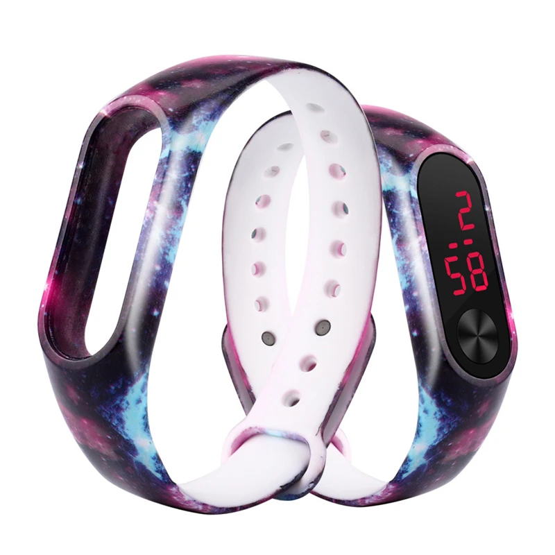 Ouhaobin 1pc Replacement Silica Gel Wristband Band Strap fitness braceletFor Xiaomi Mi Band 2 Bracelet drop ship Feb 24 c3      09