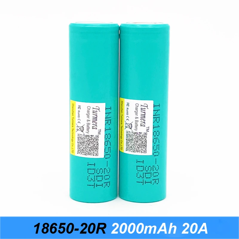 18650 батарея Горячая 20R 3,7 V 2000mAh 20amp Высокая скорость разрядки INR18650-20R для электроинструментов отвертка батарея jy9