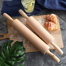 Bâton à rouler en bois massif, bâton à rouler, sans douleur, dumplings, peau, grand marteau, outil de cuisson