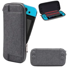 Bolsa dura de almacenamiento con diseño de concha para Nintendo Switch, bolso de viaje, funda protectora para consola de Switch NS, color gris