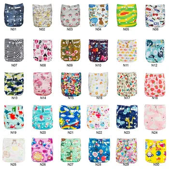 

Ana Customized 32pcs Suede Cloth Diapers Reusable Washable Pocket Nappy +60pcs Bamboo Charcoal Diapers