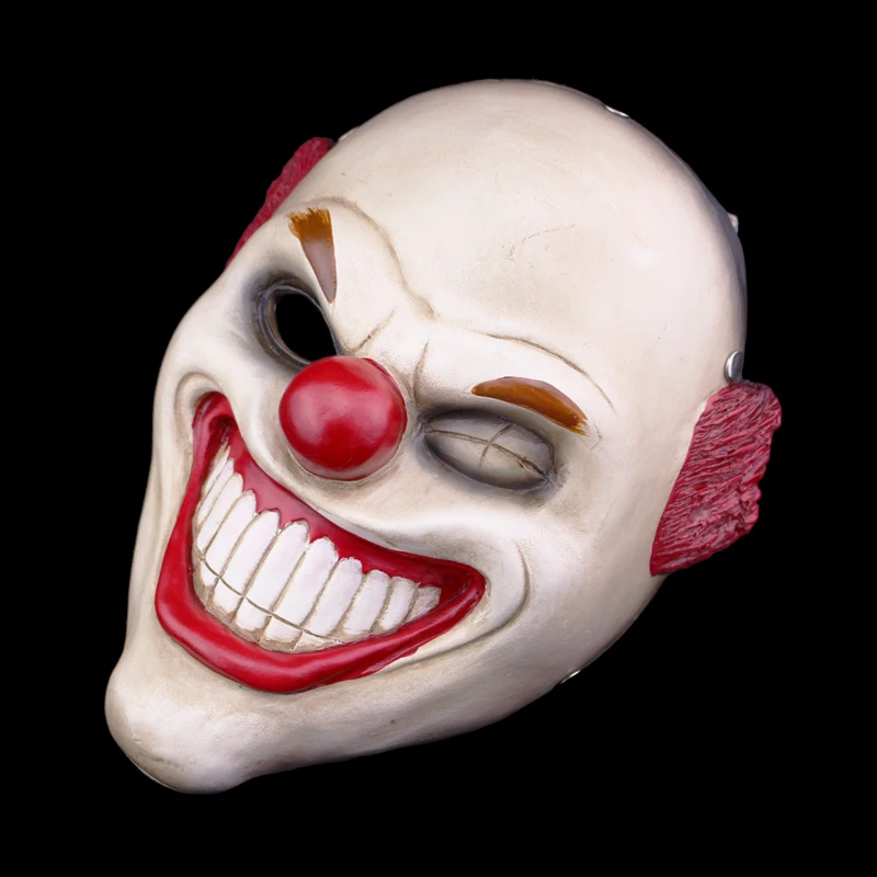 Бесплатная доставка игра Payday 2 смола красный нос клоун копия маски маскарад