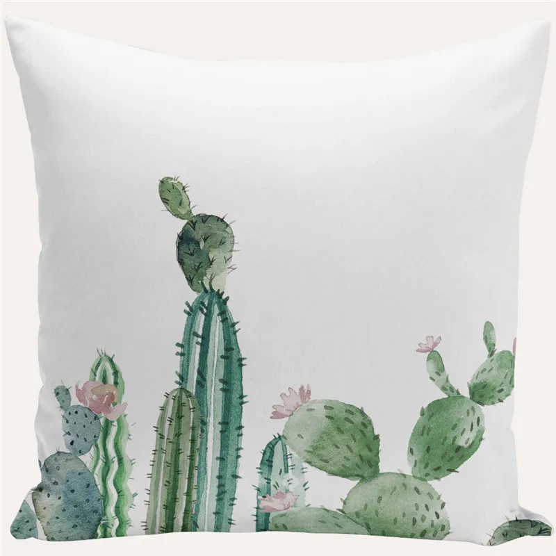 Dropshippig أفريقيا نبات استوائي وسادة يغطي الصبار الوبر المخدة مقعد ديكور سيارة/كرسي/مكتب أريكة وسادة تغطي 45x45 سنتيمتر