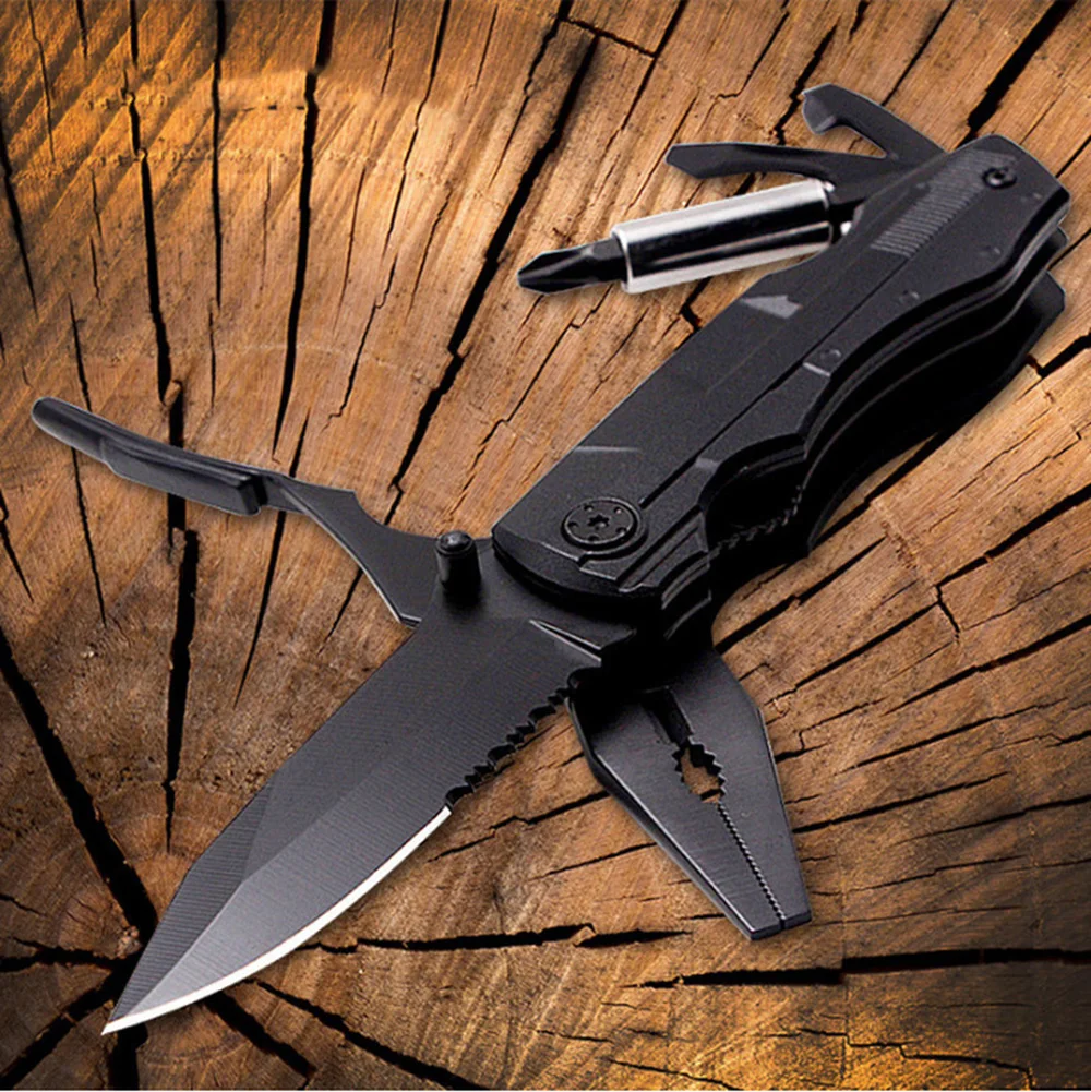

AZRAEL OD104 Portable Pliers Multitool Folding Pocket Camping Outdoor Survival hunting Screwdriver Kit Bits Knife Bottle Open