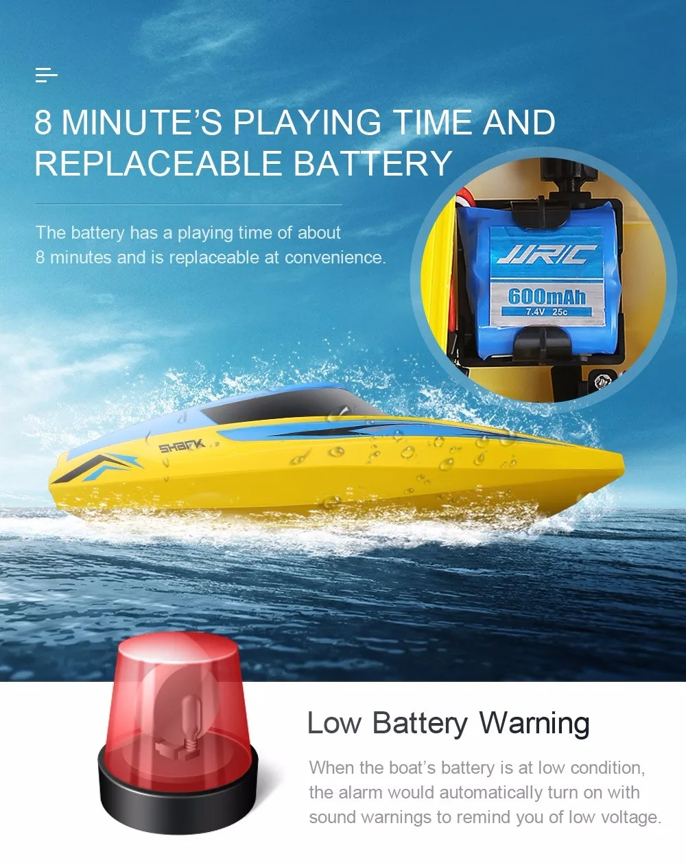 JJRC S1 S2 S3 Водонепроницаемый оборот сброс водяного охлаждения высокая скорость 25 км/ч RC лодка мини гоночный RC лодка RTR дистанционное управление игрушки подарок