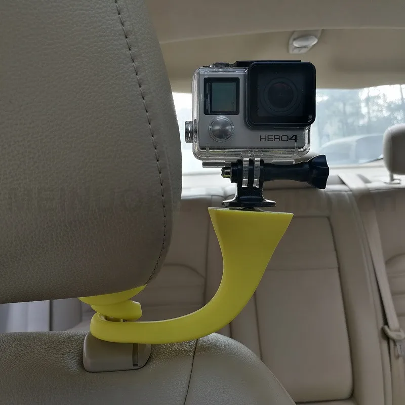 Gekkopod мини камера штатив крепление банан Pod для Gopro Xiao Mi Yi SJ4000 Экшн камера для iphone7 6s подголовник автомобиля селфи палка
