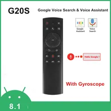 G20S Голосовое управление 2,4G Беспроводная воздушная мышь клавиатура с датчиком движения мини пульт дистанционного управления ИК LearningFor Android tv Box PC