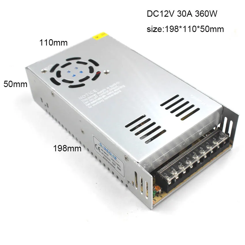 IKVVT DC 12 v Питание светодиодный трансформатор 5A 6.5A 8.5A 10A 20A 30A импульсный источник AC 110 V 220 V-12 v для светодиодный светодиодные полосы света
