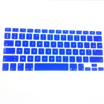 

2016 French US Layout Franch Silicone Soft color AZERTY Keyboard Cover Skin for Mac Book Pro air 13" 15" 17" MEAFO