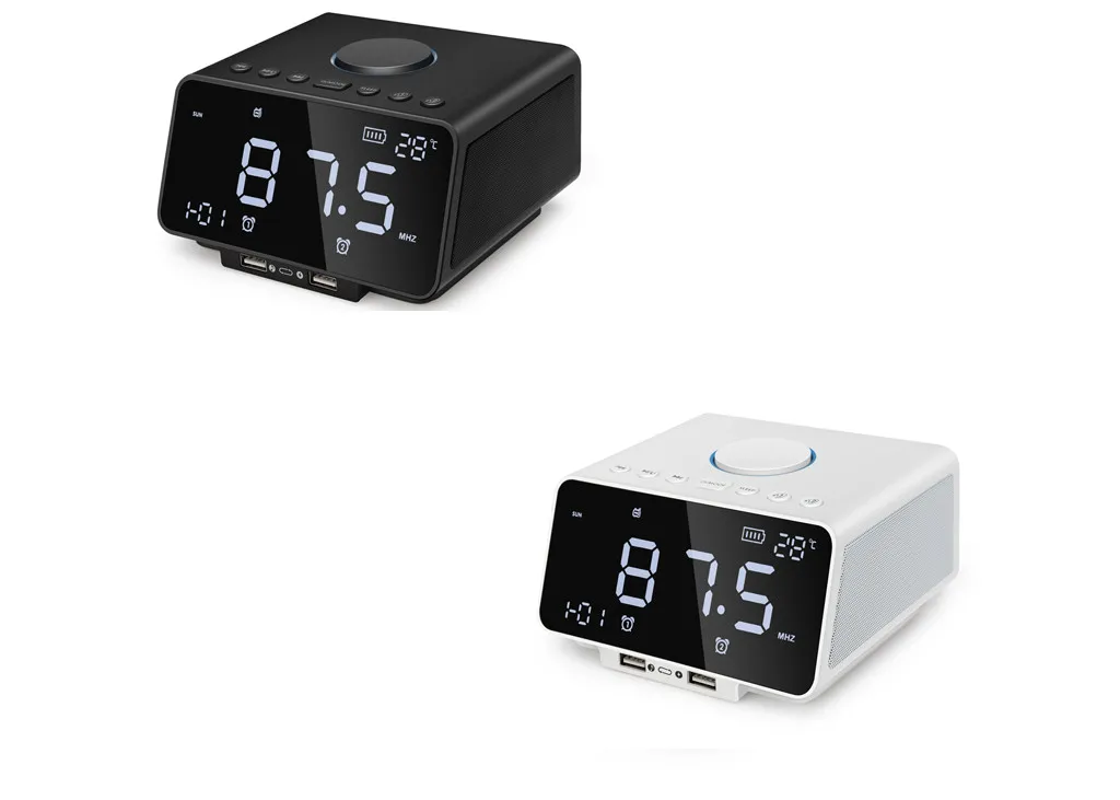 

Wireless Bluetooth Speaker Built-in 4400mAh Subwoofer Support AUX TF FM Radio Handsfree Alarm Clock with 5.5" high quality Z529